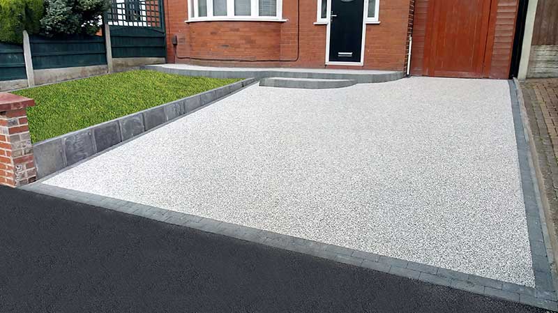 resin driveway completed