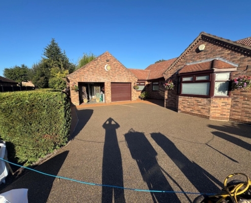 resin driveway completed in Crowle near Scunthorpe