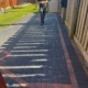 large block paving patio completed